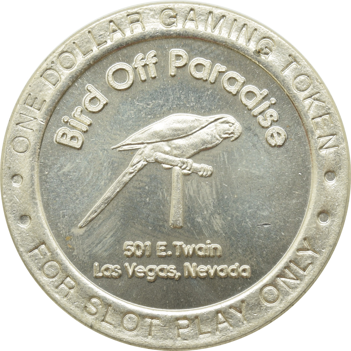 Bird Off Paradise Las Vegas NV $1 Token 1996