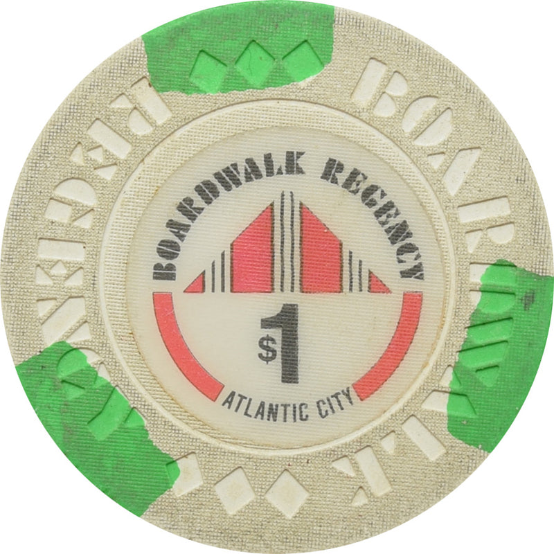 Boardwalk Regency Atlantic City NJ $1 Chip
