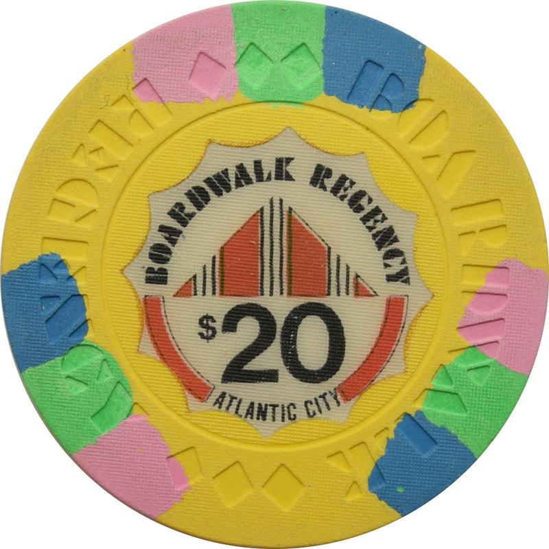 Boardwalk Regency Casino Atlantic City New Jersey $20 Chip