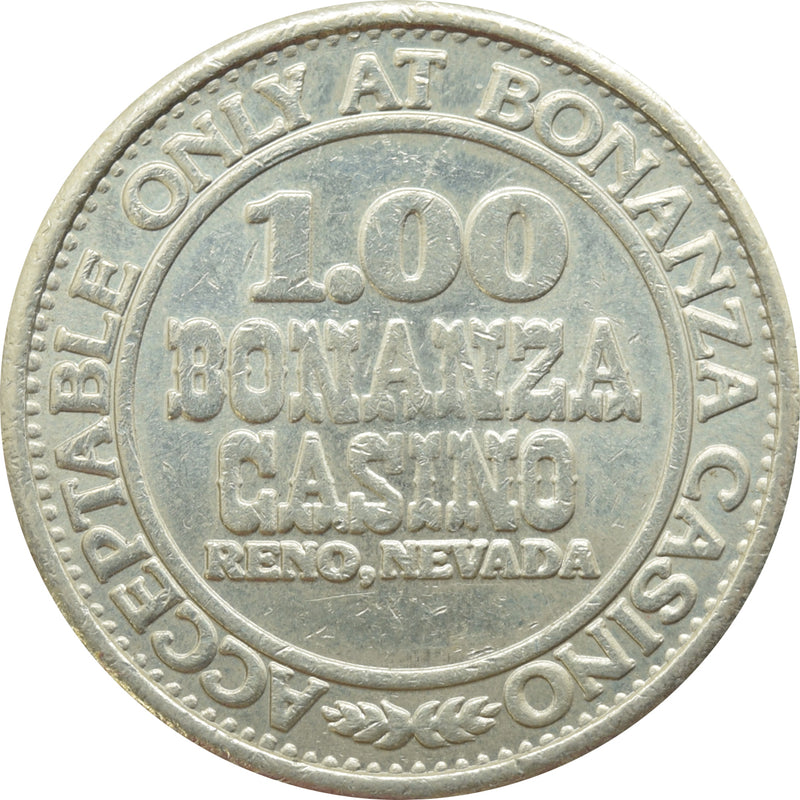 Bonanza Casino Reno NV $1 Token 1979