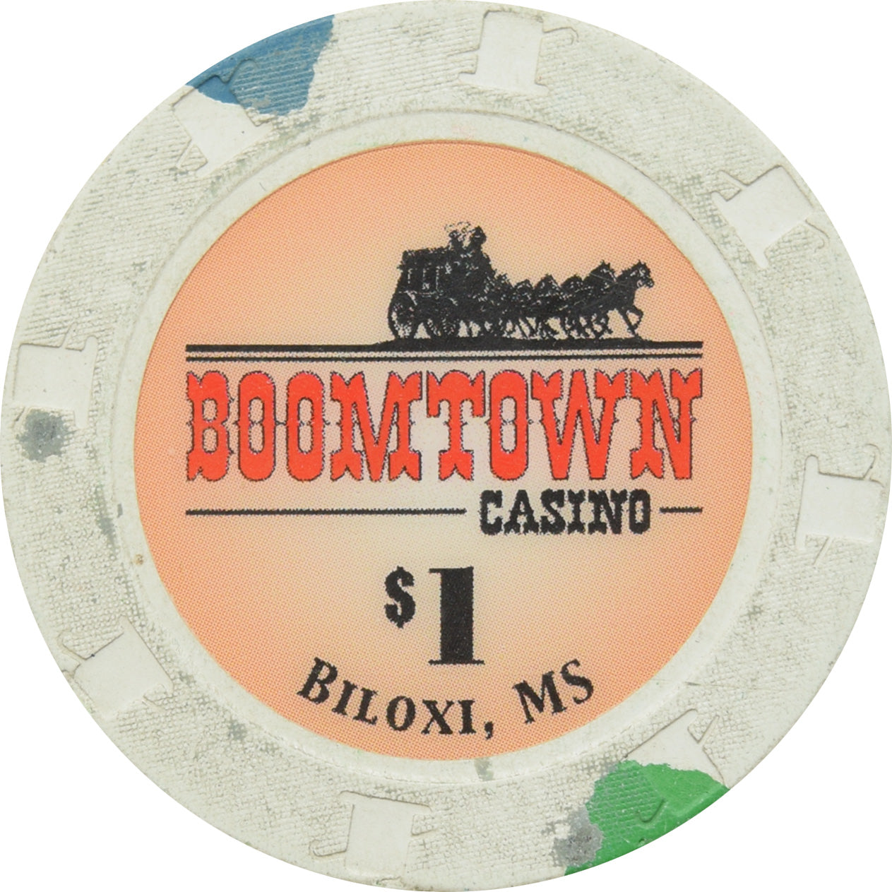 Boomtown Casino Biloxi MS $1 Chip #2