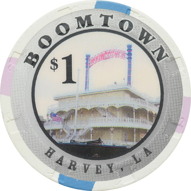 Boomtown/Boomtown Belle Casino Harvey Louisiana $1 Large Inlay Chip
