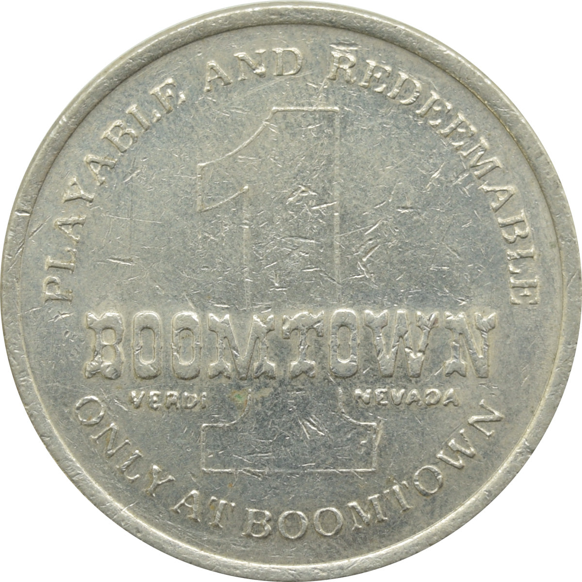 Boomtown Casino Verdi NV $1 Token 1988