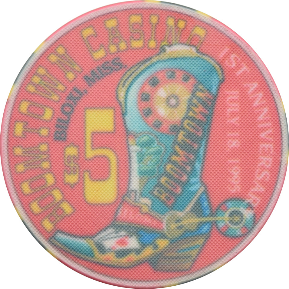 Boomtown Casino Biloxi Mississippi $5 Chip Ceramic