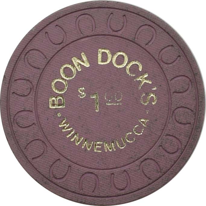Boon Dock's Casino Winnemucca Nevada $1 Chip 1981