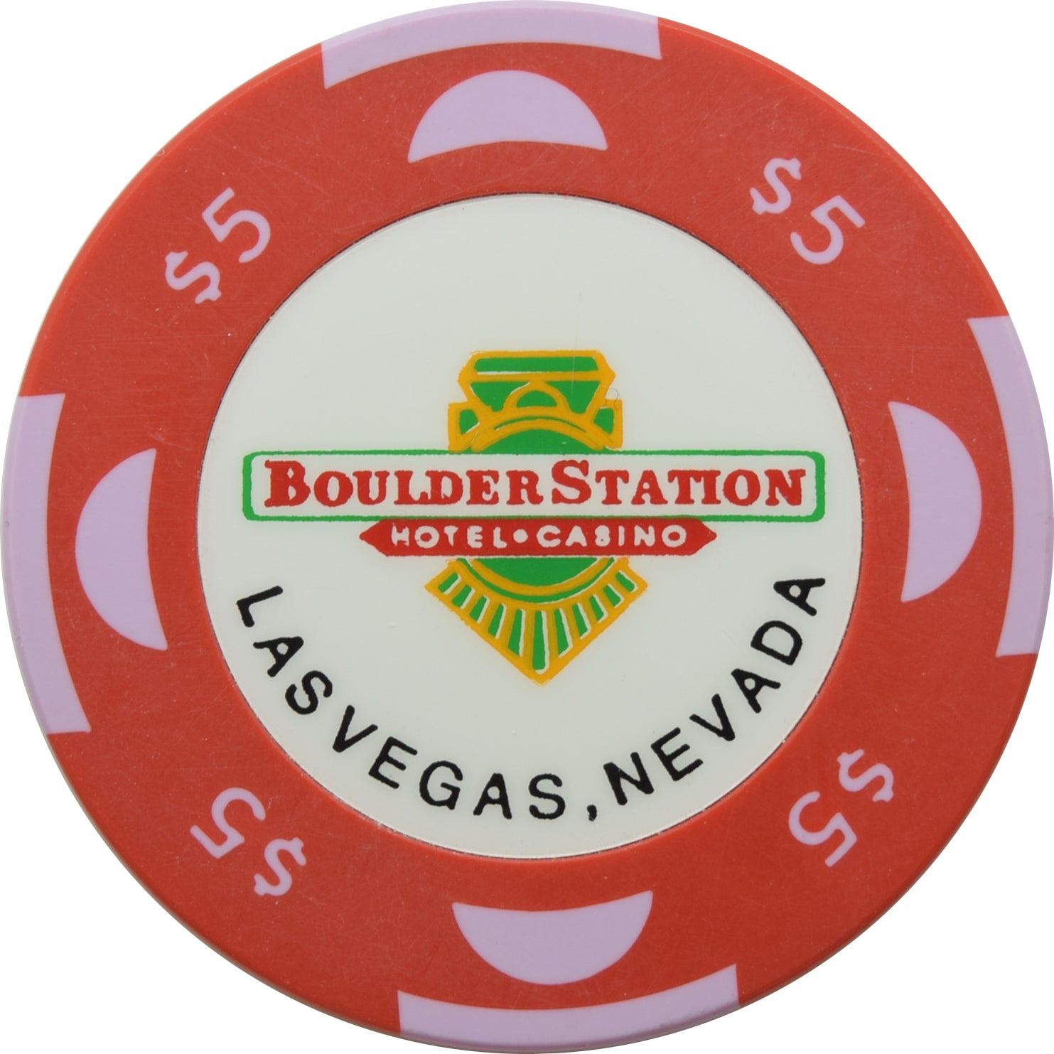 Boulder Station Casino Las Vegas Nevada $5 Chip 1994