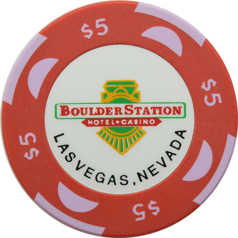 Boulder Station Casino Las Vegas Nevada $5 Chip 1994