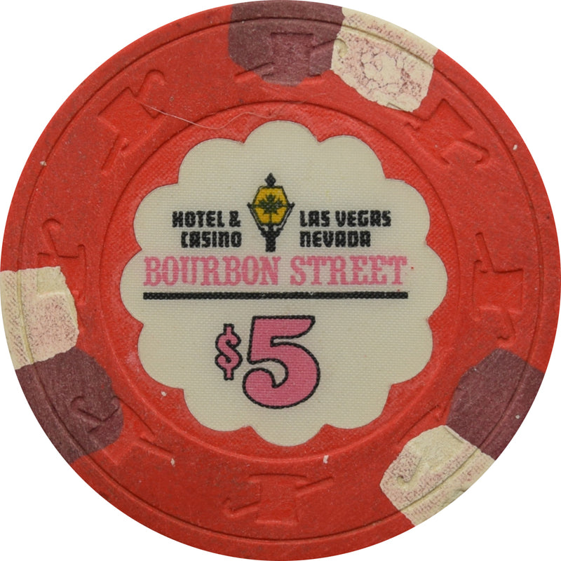 Bourbon Street Casino Las Vegas Nevada $5 Chip 1985