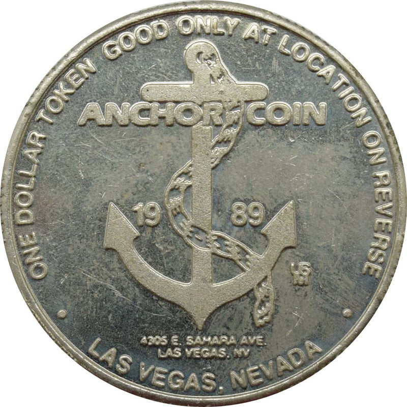 Brass Boot Las Vegas Nevada $1 Token 1989