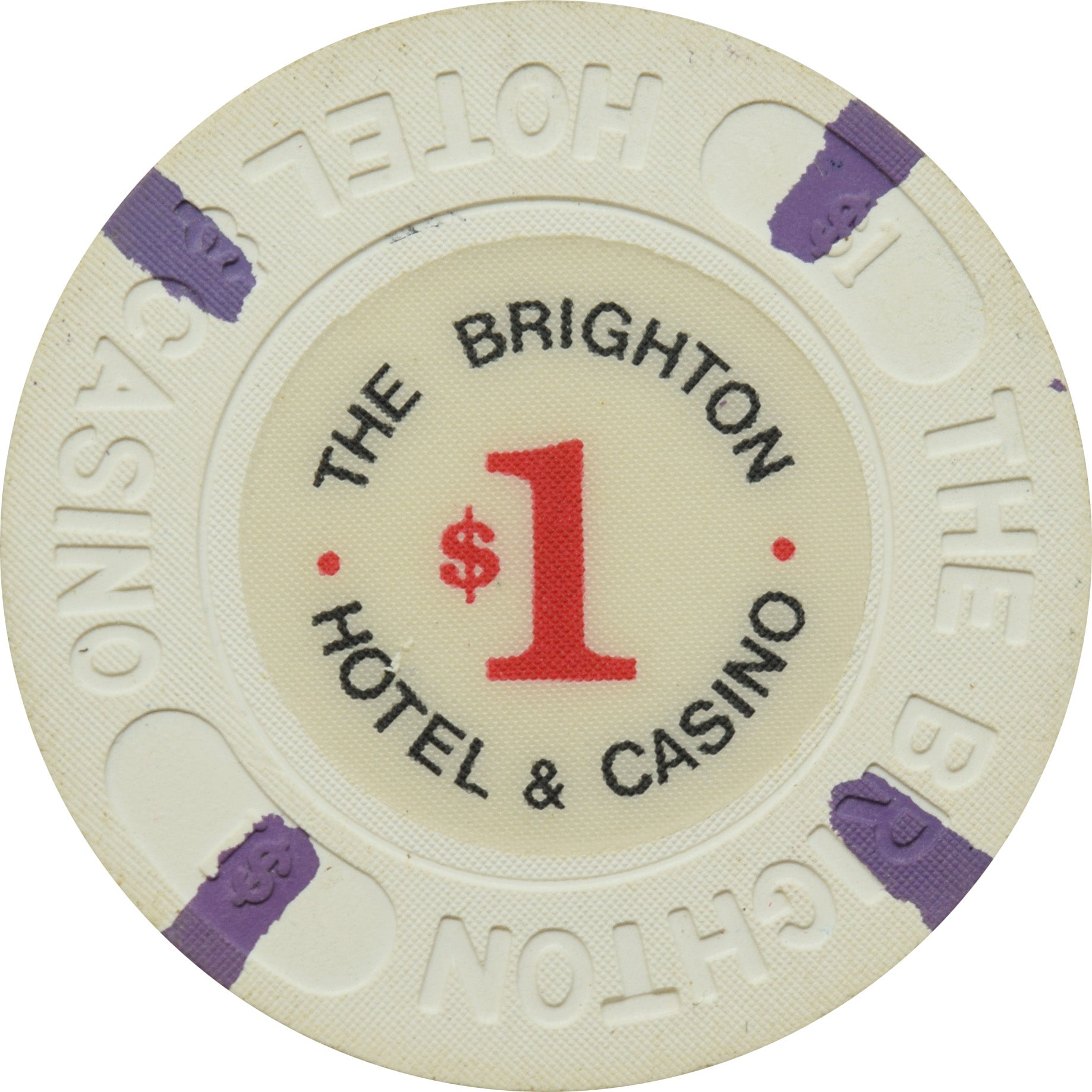 The Brighton Casino Atlantic City New Jersey $1 Chip