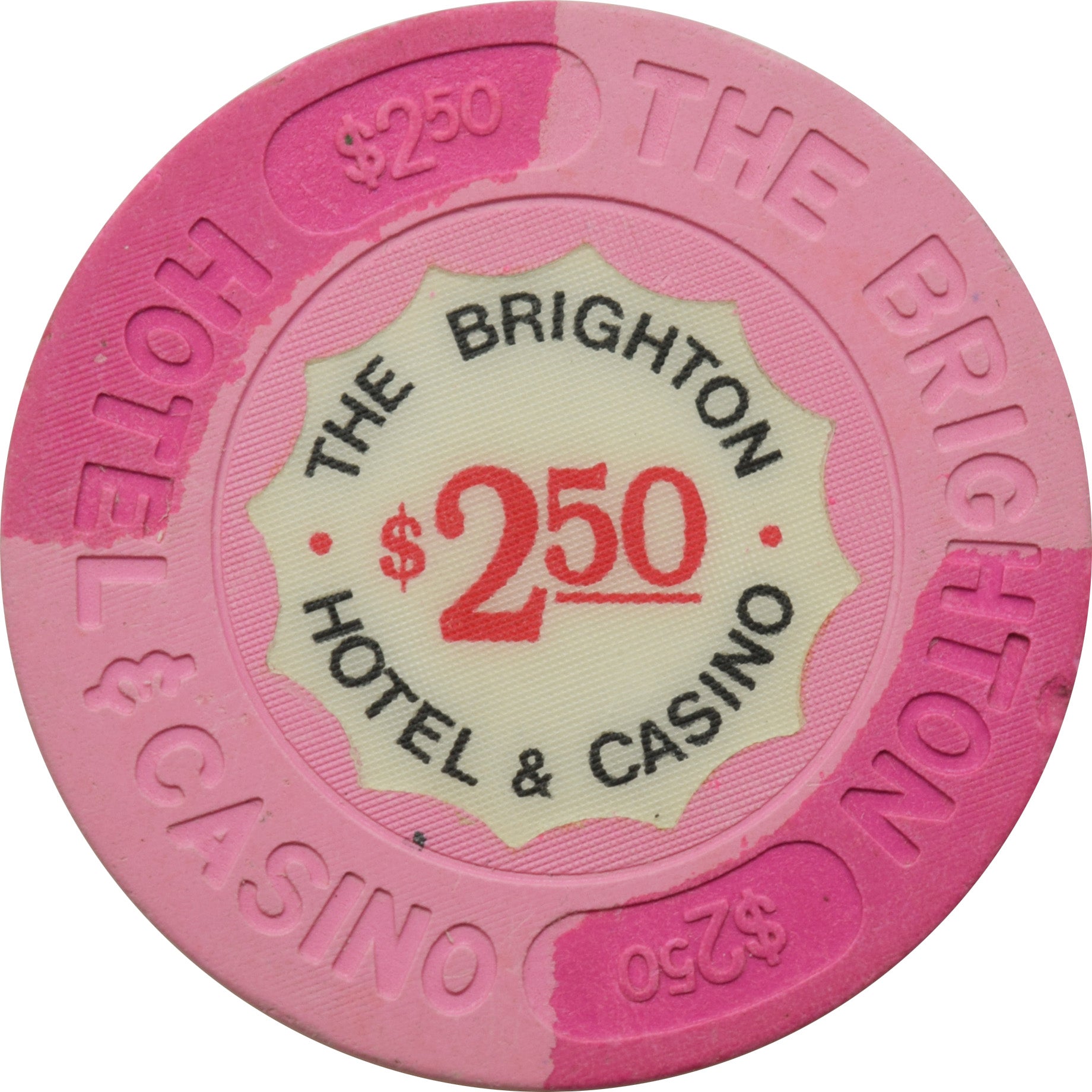 The Brighton Casino Atlantic City New Jersey $2.50 Chip