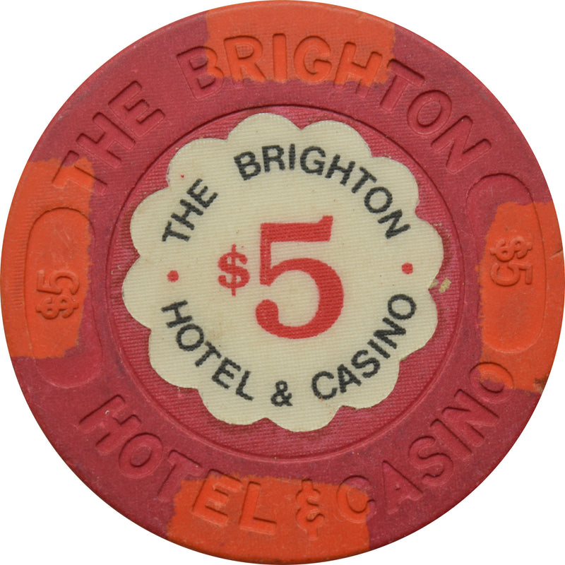 The Brighton Casino Atlantic City New Jersey $5 Chip