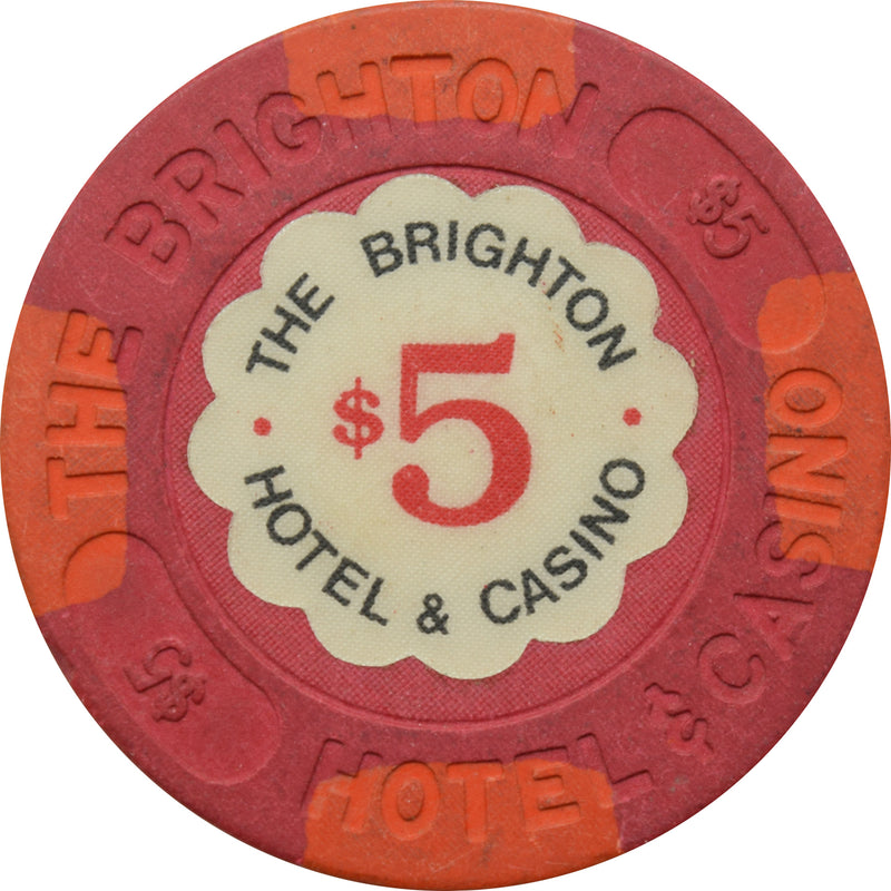 The Brighton Casino Atlantic City New Jersey $5 Chip