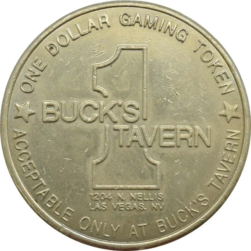Buck's Tavern Las Vegas Nevada $1 Token 1989