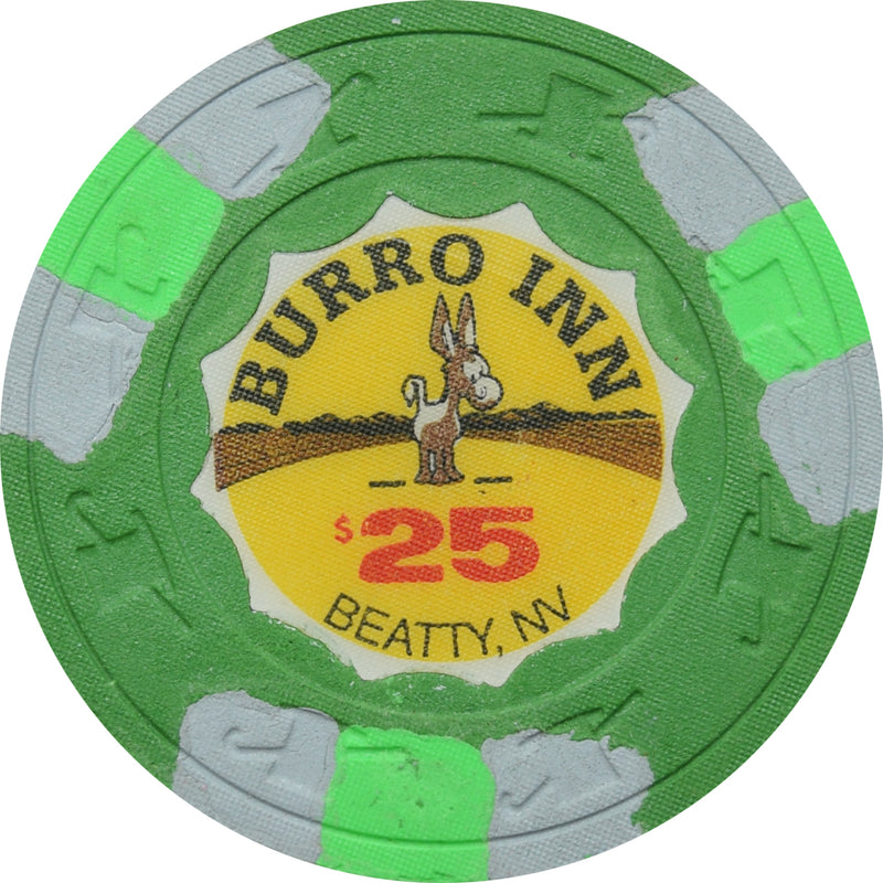 Burro Inn Casino Beatty Nevada $25 Chip 1990