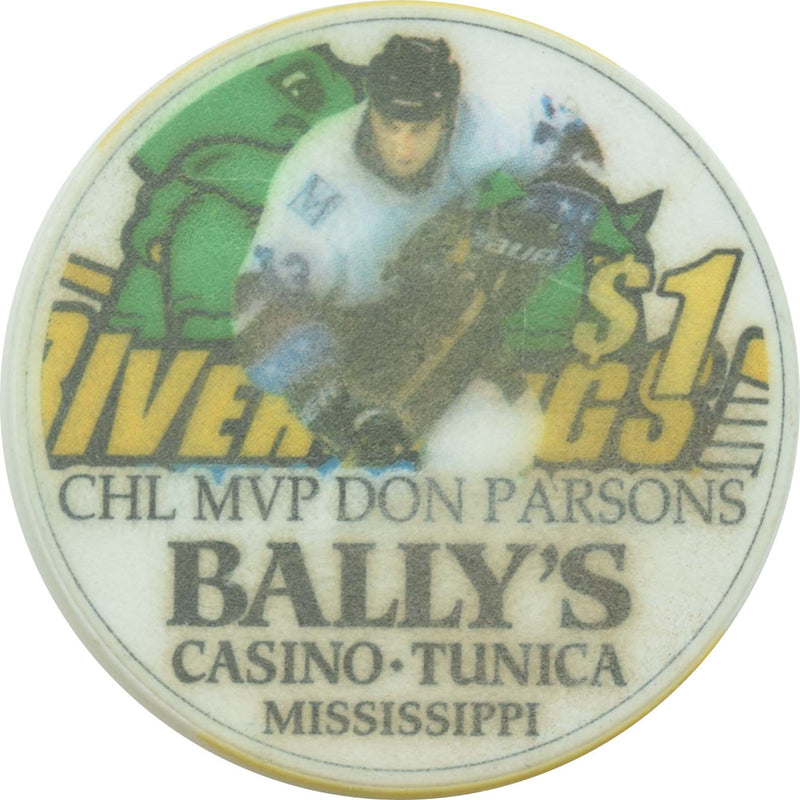 Bally's Saloon & Gambling Hall Casino Tunica Mississippi $1 CHL MVP Don Parsons Chip