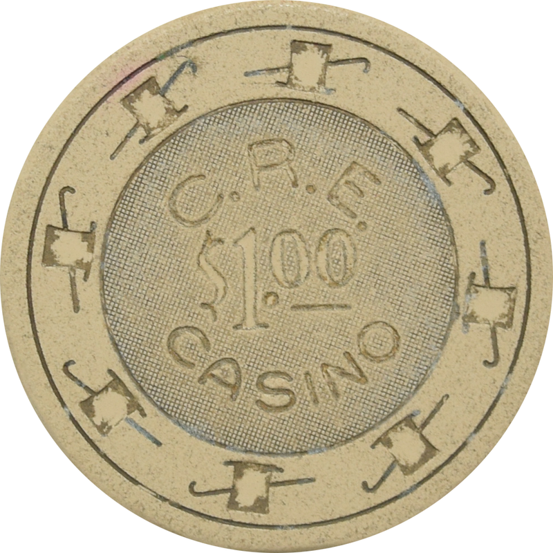 C.R.E. Curacao Real Estate Willemstad Curacao $1 Chip