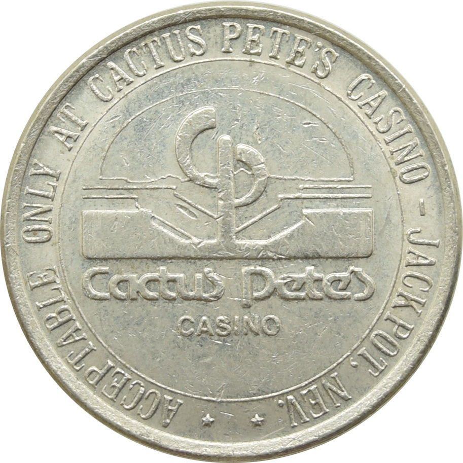 Cactus Pete's Casino Jackpot NV $1 Token 1979