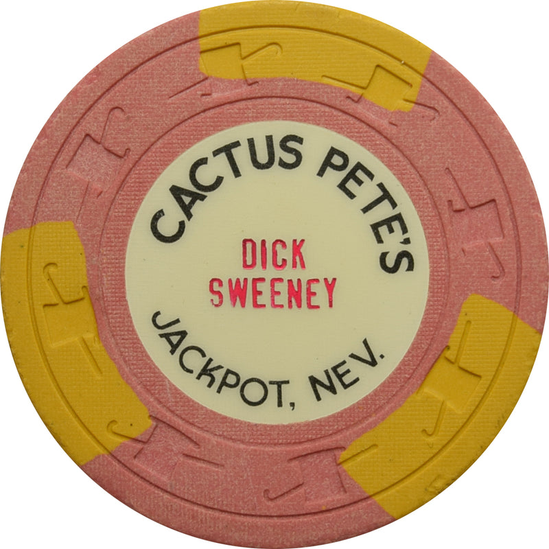 Cactus Pete's Casino Las Vegas Nevada $1 Dick Sweeney Chip 1962