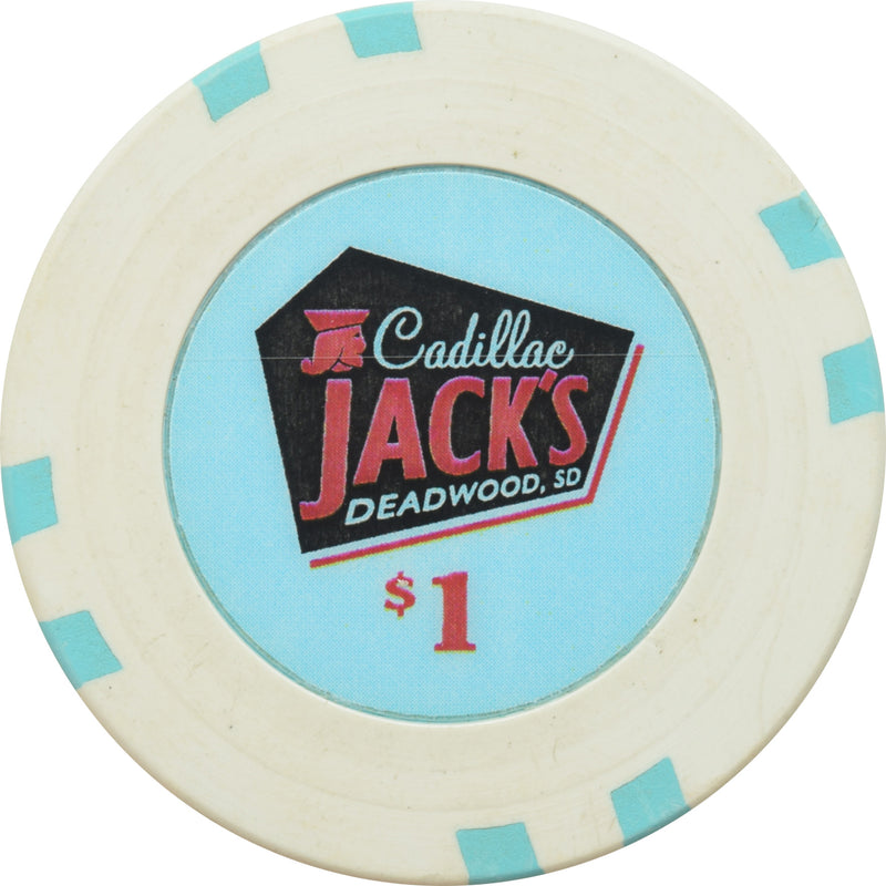 Cadillac Jack's Casino Deadwood SD $1 Chip
