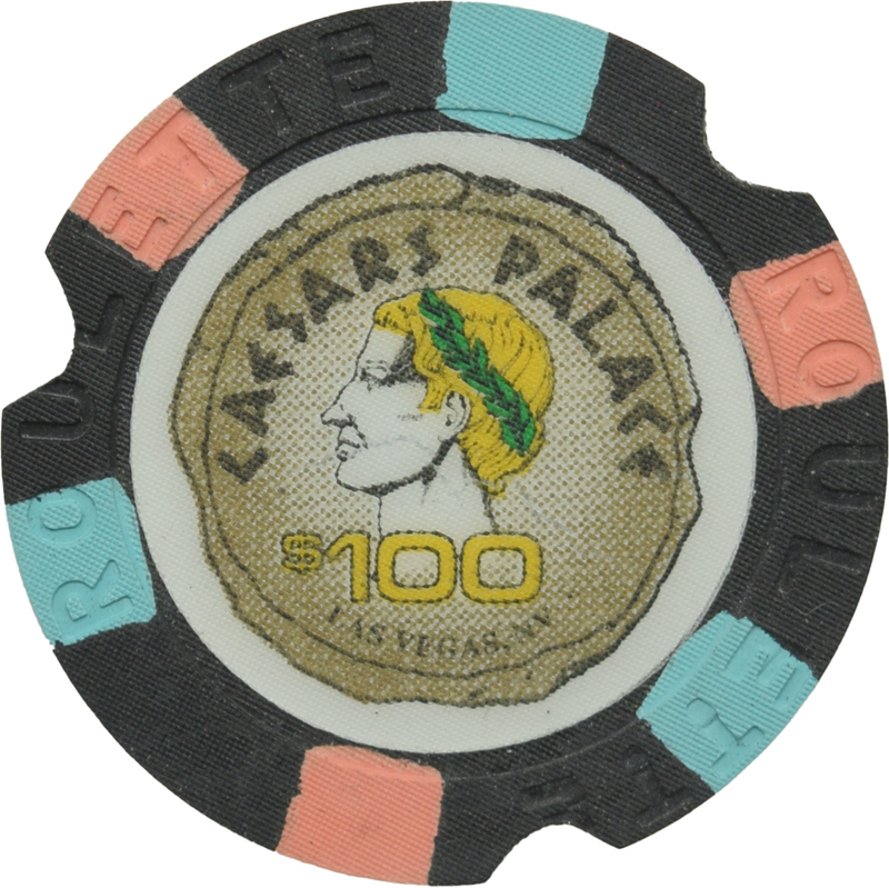 Caesars Palace Casino Las Vegas Nevada $100 Roulette Prototype Chip