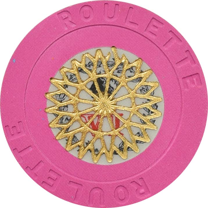 Caesars Palace Casino Las Vegas Nevada Cancelled Roulette Fuschia Chip