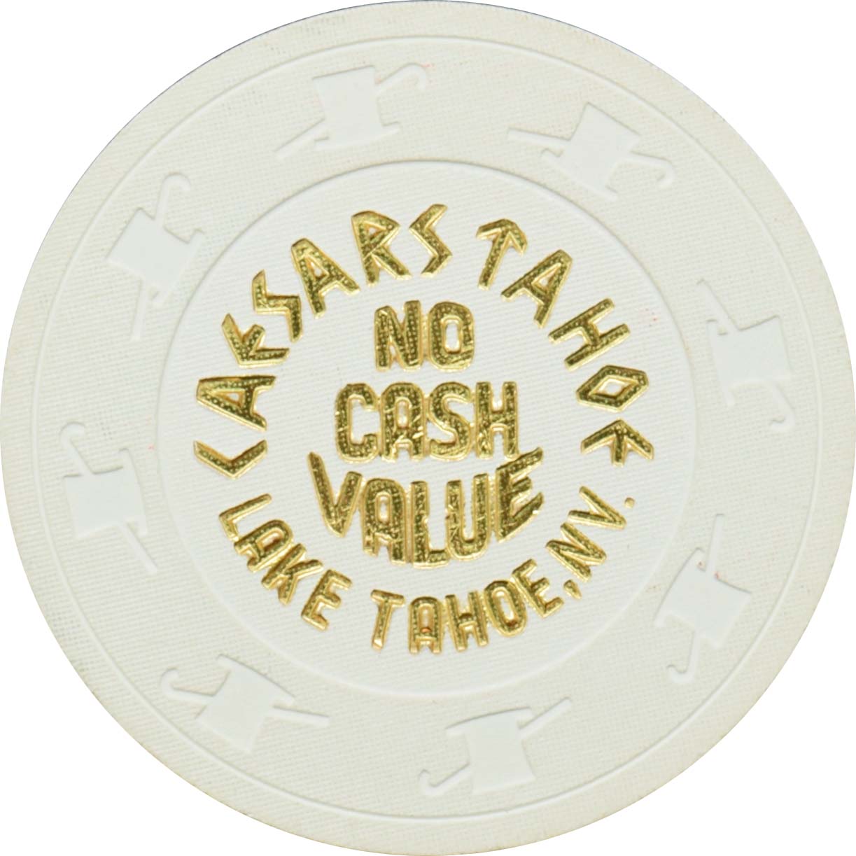 Caesars Tahoe Casino Lake Tahoe Nevada White NCV Chip 2000