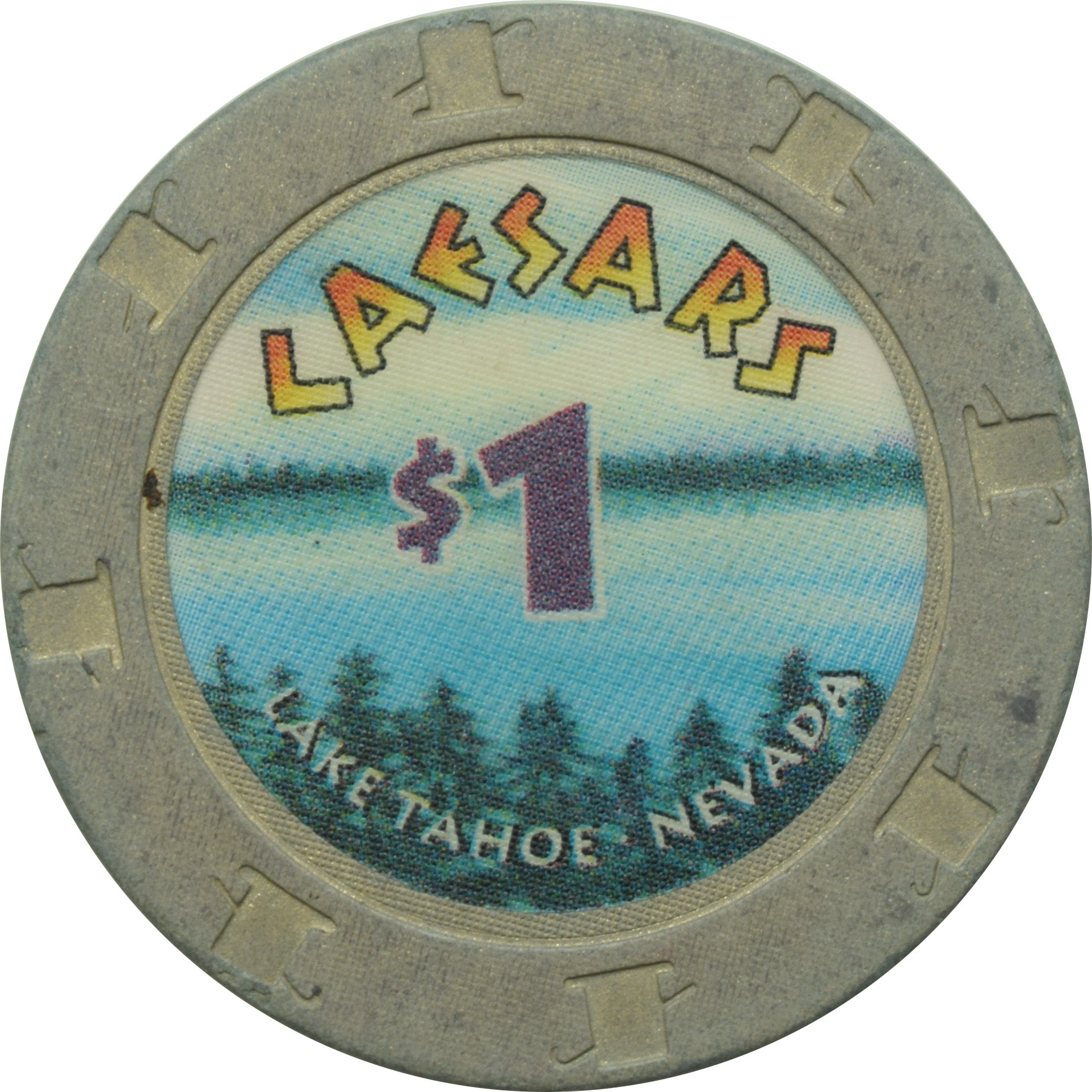 Caesars Tahoe Casino Lake Tahoe NV $1 Chip 1997