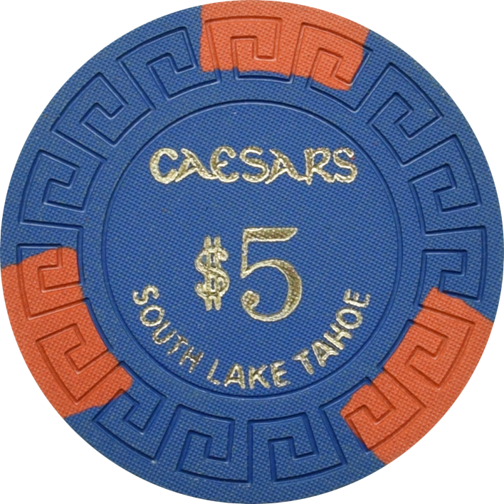 Caesars Inn Casino Lake Tahoe Nevada $5 Chip 1969