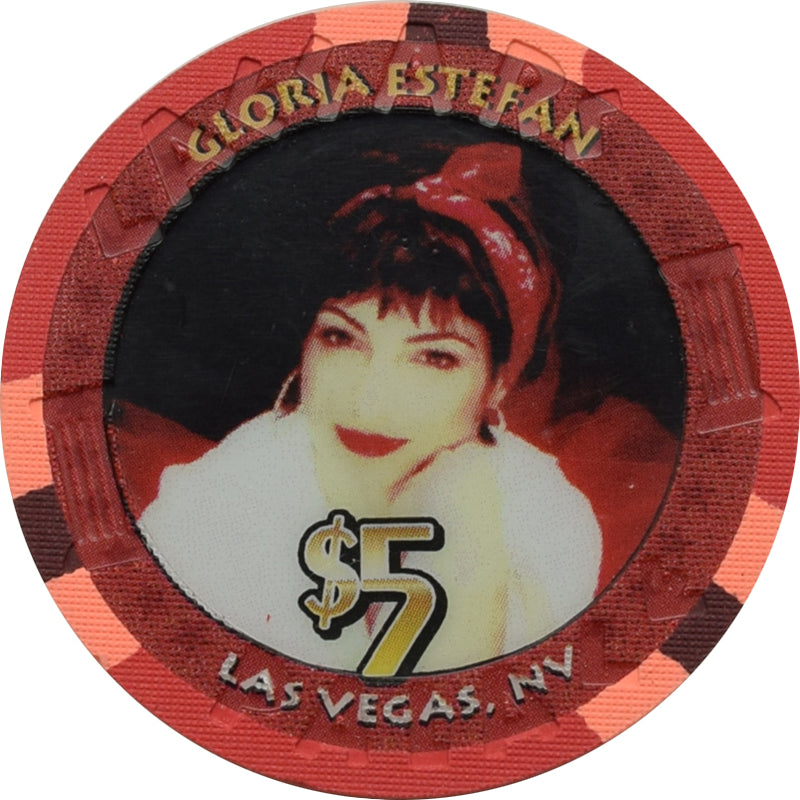 Caesars Palace Casino Las Vegas Nevada $5 Gloria Estefan Chip 2003