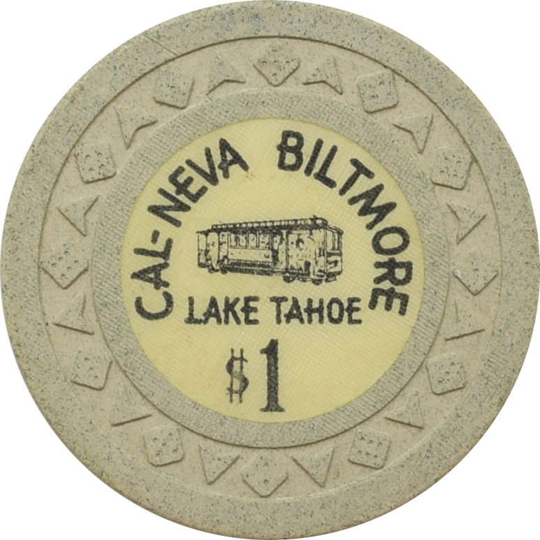 Cal-Neva Biltmore Casino Lake Tahoe Nevada $1 Chip 1953