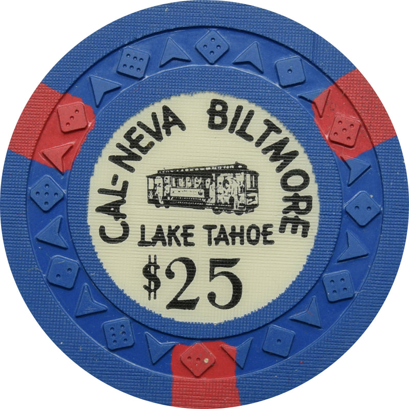 Cal-Neva Biltmore Casino Lake Tahoe Nevada $25 Chip 1953