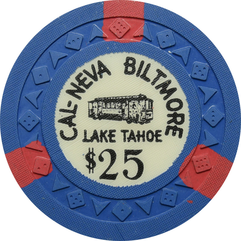 Cal-Neva Biltmore Casino Lake Tahoe Nevada $25 Chip 1953
