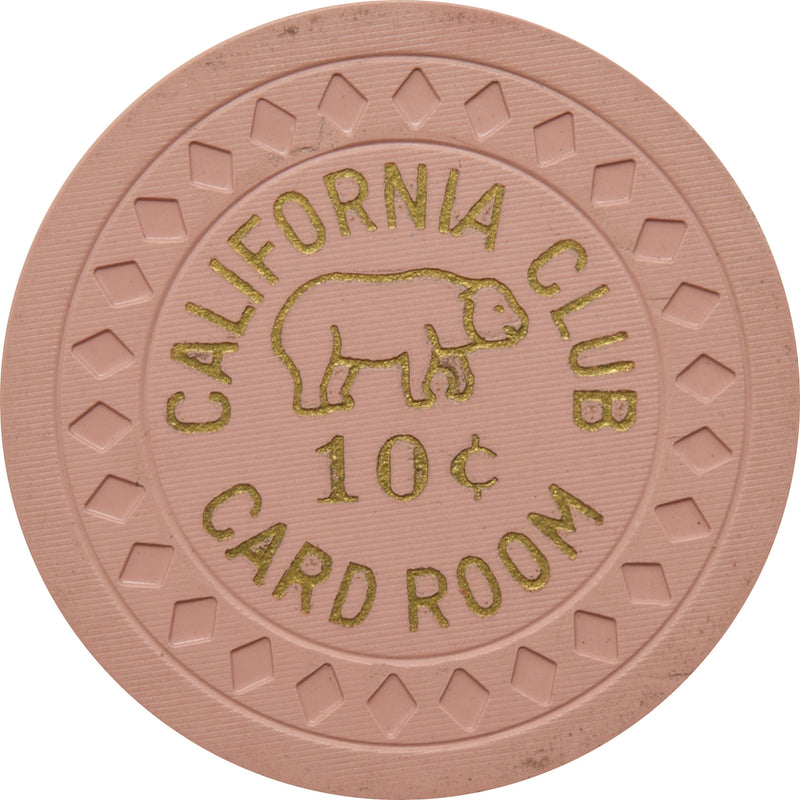 California Club Casino Las Vegas Nevada 10 Cent Chip 1950s