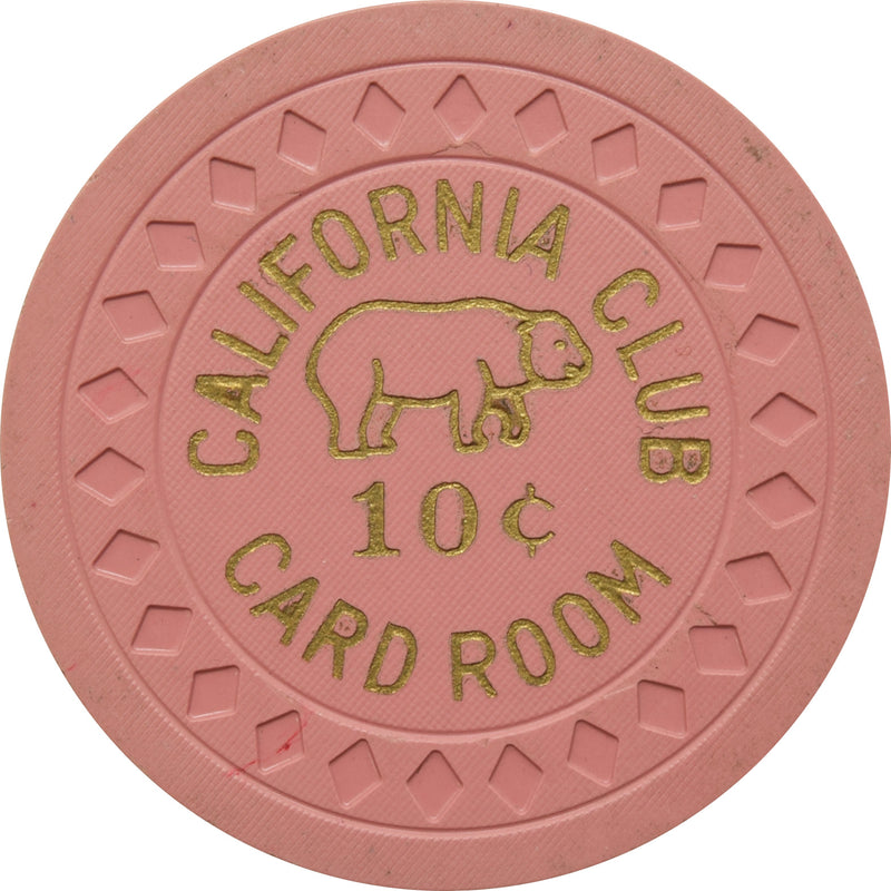 California Club Casino Las Vegas Nevada 10 Cent Chip 1950s
