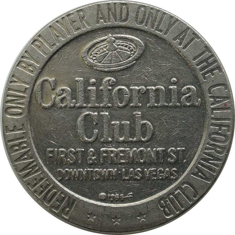 California Club Casino Las Vegas NV $1 Token 1966