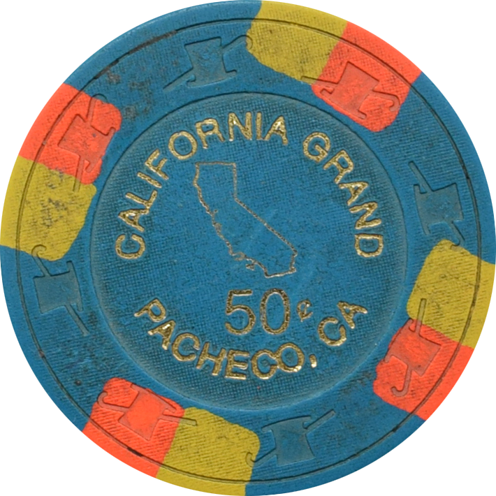 California Grand Casino Pacheco California 50 Cent Chip