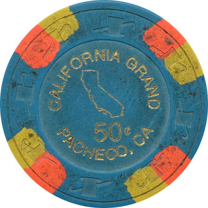 California Grand Casino Pacheco California 50 Cent Chip