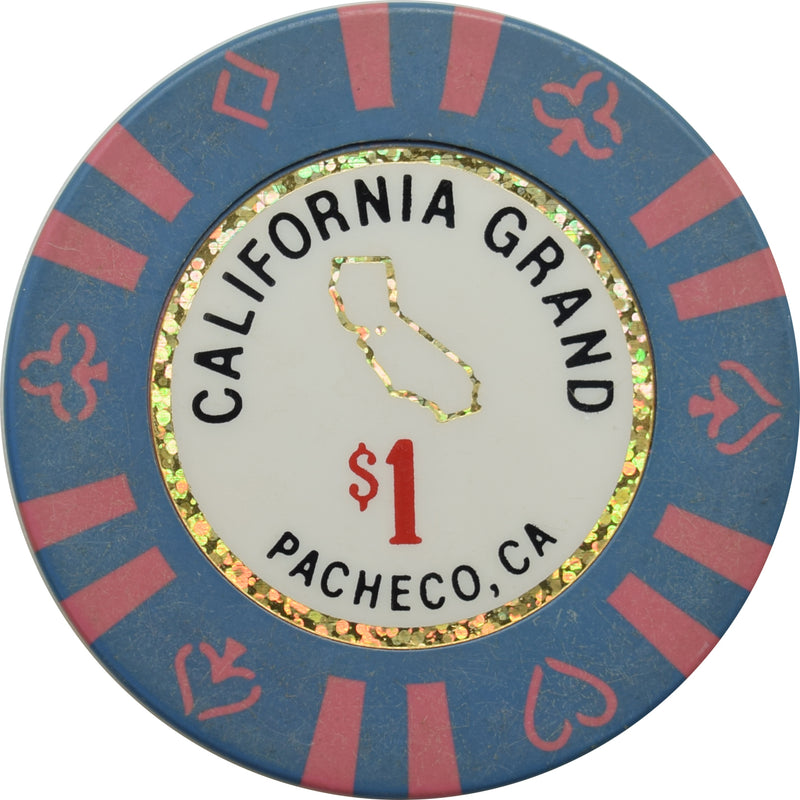 California Grand Casino Pacheco California $1 Chip