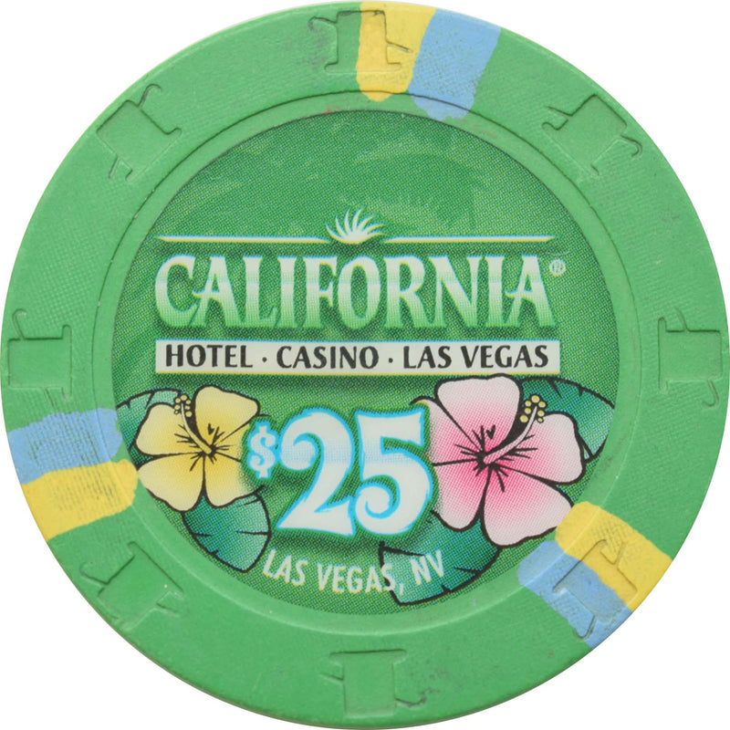 California Hotel Casino Las Vegas Nevada $25 Chip 2008