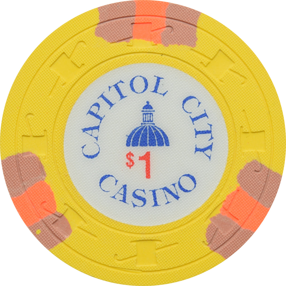 Capitol City Casino Sacramento CA $1 Chip