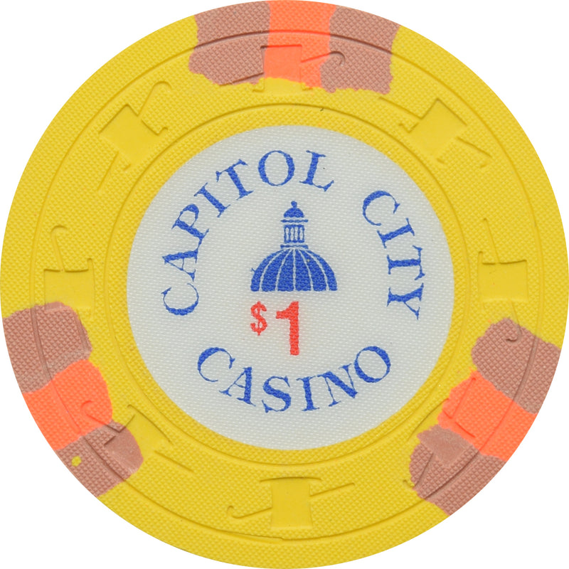 Capitol City Casino Sacramento CA $1 Chip