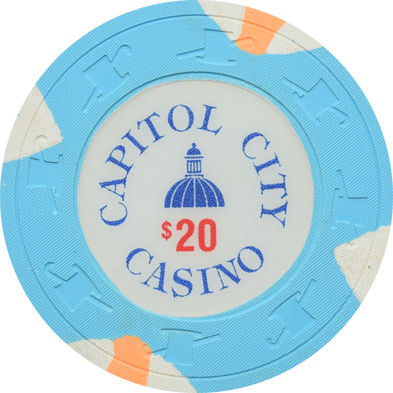Capitol City Casino Sacramento CA $20 Chip