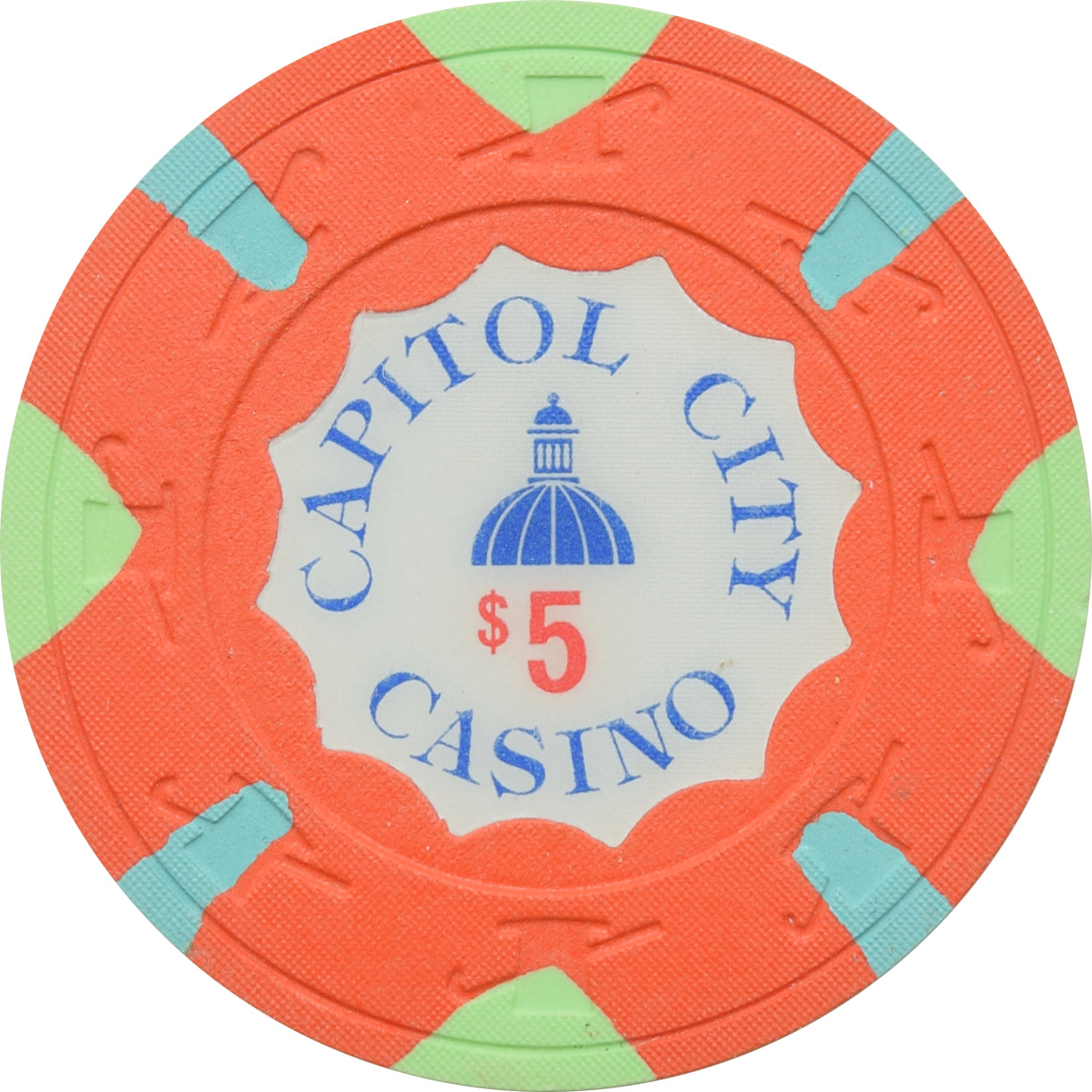 Capitol City Casino Sacramento CA $5 Chip