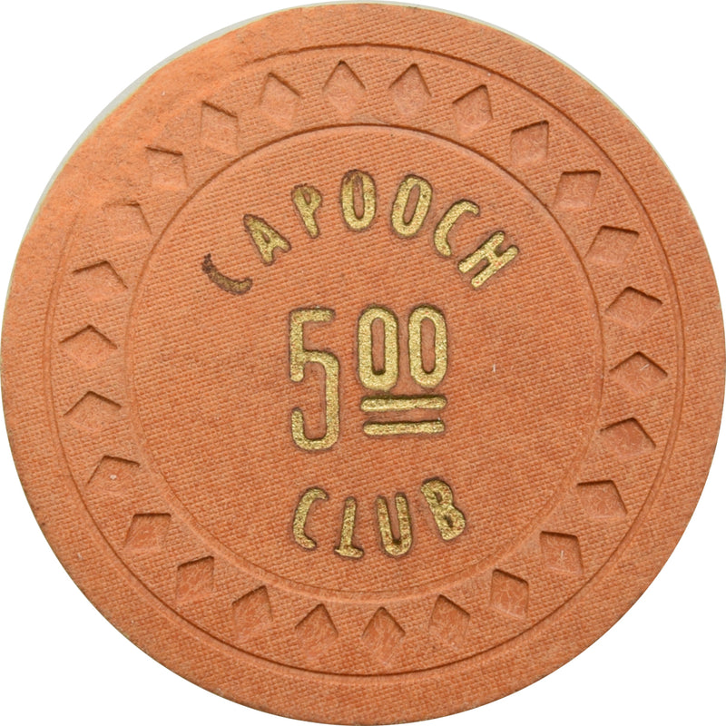 Capooch Club Casino Gerlach Nevada $5 Chip 1932