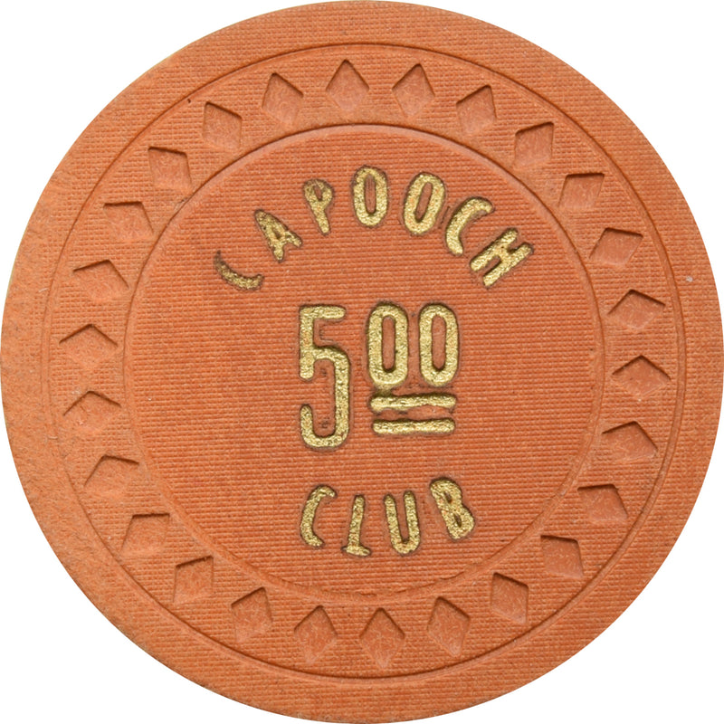 Capooch Club Casino Gerlach Nevada $5 Chip 1932