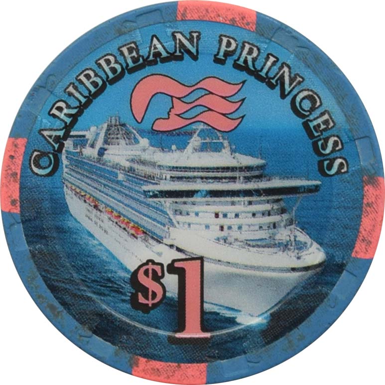 Caribbean Princess Cruise Line Casino $1 Chip