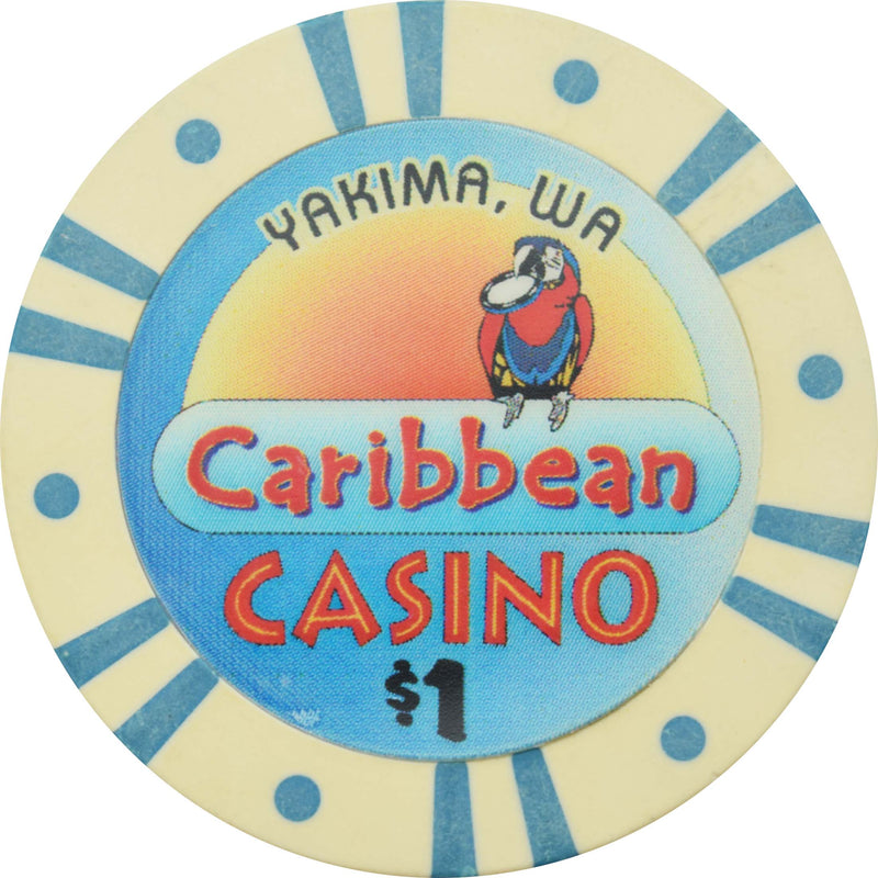 Caribbean Casino (Cardroom) Kirkland Washington $1 Chip