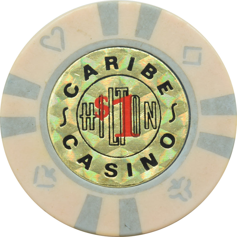 Caribe Hilton Casino San Juan Puerto Rico $1 Chip