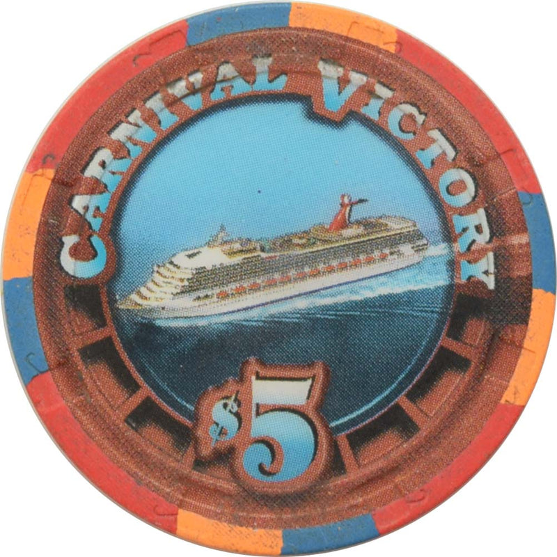 Carnival Victory Cruise Lines $5 South China Sea Club Chip